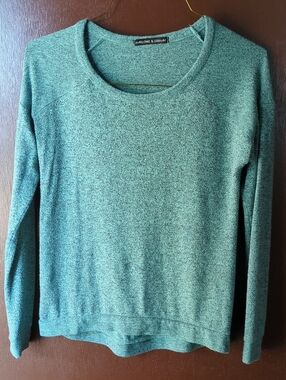 Harlowe & Graham Teal Green Crewneck Sweater